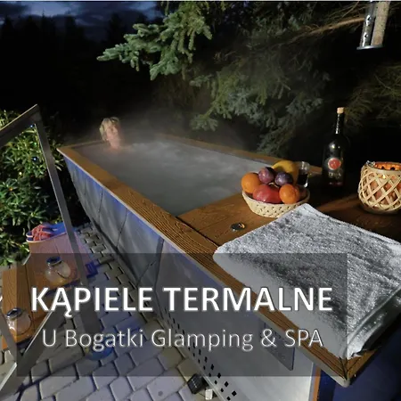 Chalet U Bogatki Glamping & To Klimatyczny, Drewniany Dla Maksymalnie 7 Osob Z Kapielami I Zabiegami Termalnym Spa, Polozony, W Lesie Niedaleko Jeziora Roznowskiego Grodek Nad Dunajcem, Idealny Na Relaks W Otoczeniu Natury