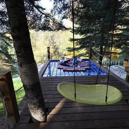 U Bogatki Glamping & To Klimatyczny, Drewniany Dla Maksymalnie 7 Osob Z Kapielami I Zabiegami Termalnym Spa, Polozony, W Lesie Niedaleko Jeziora Roznowskiego Grodek Nad Dunajcem, Idealny Na Relaks W Otoczeniu Natury