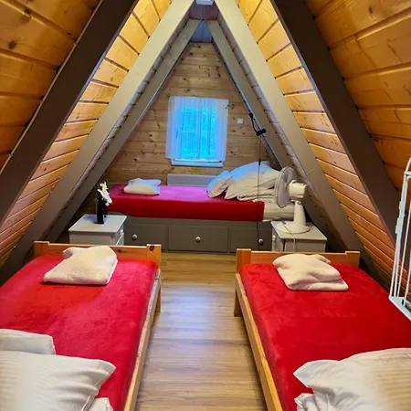 U Bogatki Glamping Premium Gorski Drewniany Alpesi faház Gródek Nad Dunajcem
